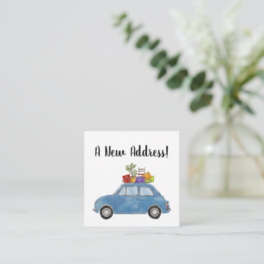 Fiat 500 vintage Nouvelle carte d'adresse (Debout devant)
