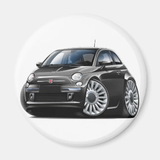 Fiat 500 zwarte auto magneet