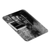  FIAT-auto in Italië in zwart-wit Magneet (Rechterzijde)