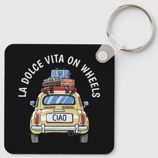  Fiat Car Sleutelhanger (Achterkant)