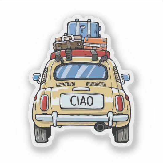  Fiat Car Sticker (Voorkant)