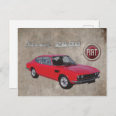 FIAT DINO 2400 BRIEFKAART (Voorkant / Achterkant)
