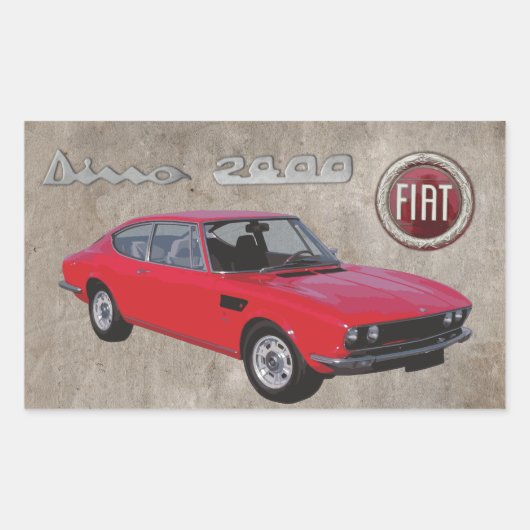 FIAT DINO 2400 STICKER (Devant)