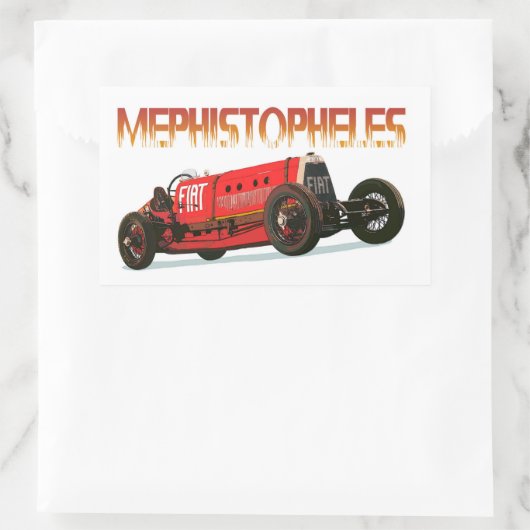 Fiat Mephistopheles Rechthoekige Sticker (Tas)