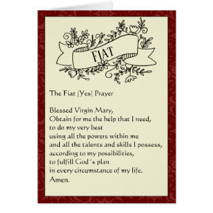 Fiat the YES Prayer
