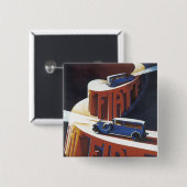 Fiat Vierkante Button 5,1 Cm (Voorkant /achterkant)