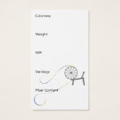 Fiber Art Visitekaartje of Hang Label (Achterkant)