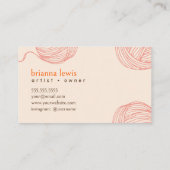 Fiber Artist Modern Yarn Visitekaartje (Achterkant)