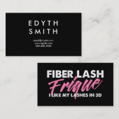 Fiber Lash Frique Business Card Visitekaartje (Voorkant / Achterkant)