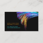 FIBER OPTICS LAYERS/RAINBOW/NEON GREEN VISITEKAARTJE (Achterkant)