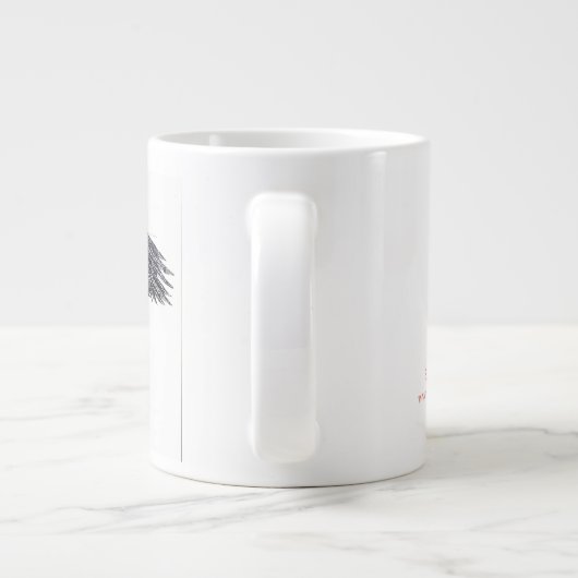 Fibonacci Corvid Mug Jumbo Gauche (Dos)
