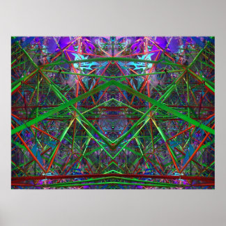 Fibonacci Geometrische ruimte Poster