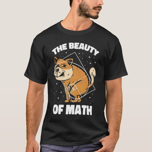 Fibonacci Golden Ratio Dog For Math T-shirt (Voorkant)