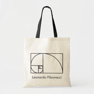 Fibonacci golden ratio - unieke wiskundige kunst tote bag