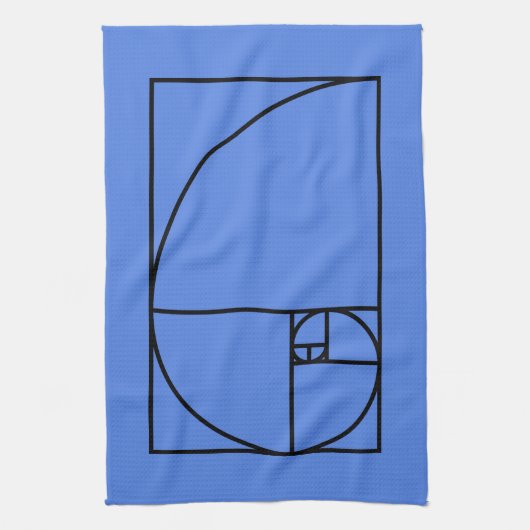 Fibonacci gouden verhouding - unieke wiskundige ku theedoek (Verticaal)