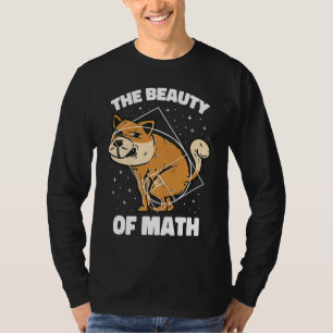 Fibonacci Gulden Ratio Hond Voor Wiskunde T-shirt