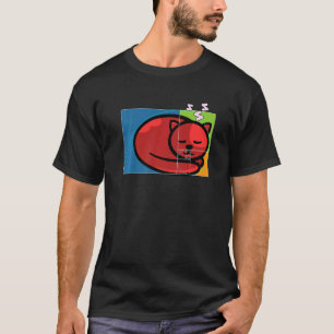 Fibonacci Kat of Gulden Verhouding en Spiraal of F T-shirt