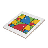 Fibonacci Parrots Tegeltje (Zijkant)