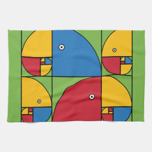 Fibonacci Parrots Theedoek