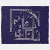 Fibonacci puzzle fleece deken (Voorkant (Horizontaal))