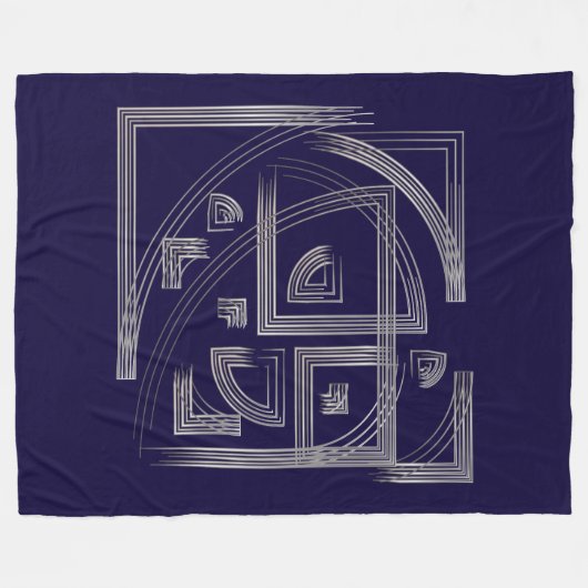 Fibonacci puzzle fleece deken (Voorkant (Horizontaal))