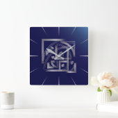 Fibonacci puzzle vierkante klok (Huis)