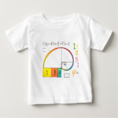 Fibonacci Sequence & Golden Ratio Wiskunde T-shirt (Voorkant)