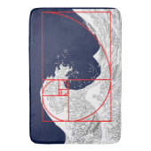 Fibonacci sequentie en de Grote Golf Badmat (Voorkant Verticaal)