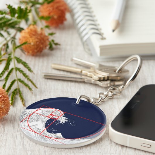 Fibonacci sequentie en de Grote Golf Sleutelhanger (Voorkant Rechts)