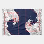 Fibonacci sequentie en de Grote Golf Theedoek (Horizontaal)