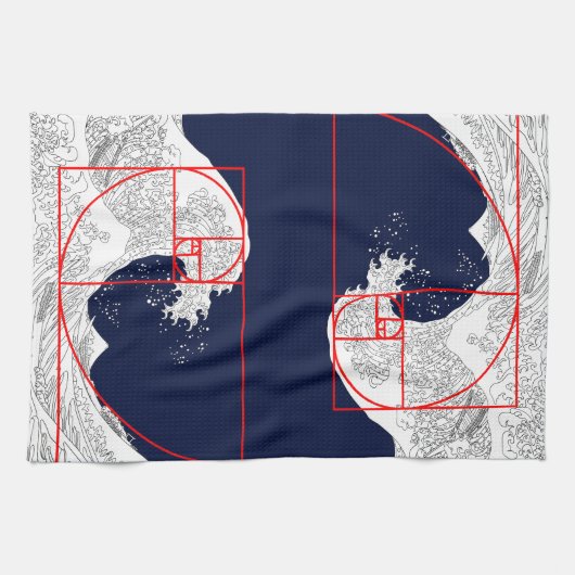 Fibonacci sequentie en de Grote Golf Theedoek (Horizontaal)