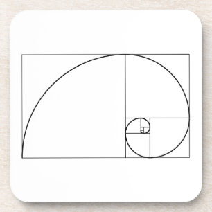 Fibonacci Spiral Golden Ratio Bier Onderzetter