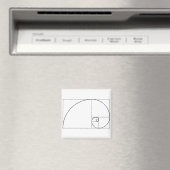 Fibonacci Spiral Golden Ratio Magneet (Insitu (Vaatwasser))