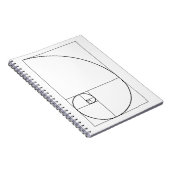 Fibonacci Spiral Golden Ratio Notitieboek (Rechterzijde)