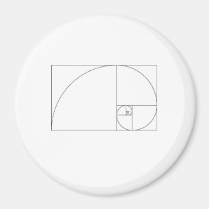 Fibonacci Spiral Magneet
