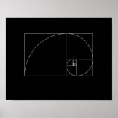 Fibonacci Spiral Poster (Voorkant)