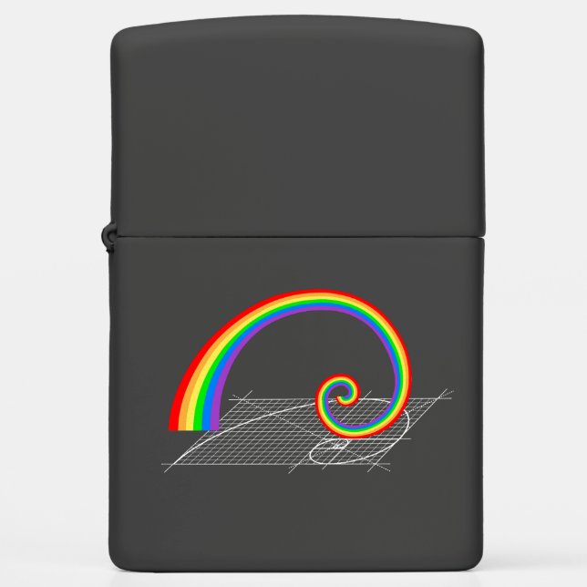 Fibonacci Spiral Rainbow Rising (Voorkant)