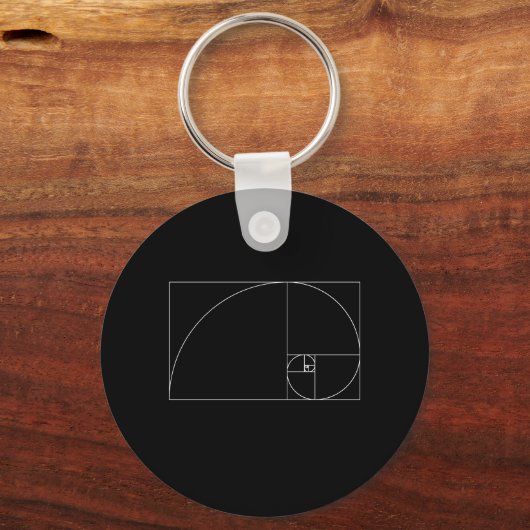 Fibonacci Spiral Sleutelhanger (Voorkant)