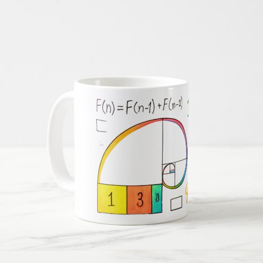 Fibonacci Spiral Wiskunde Mok (Voorkant links)