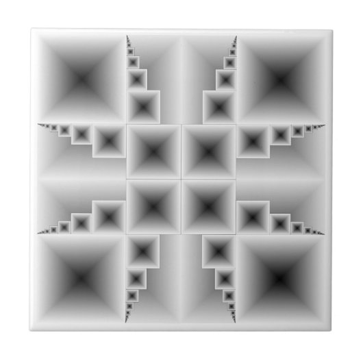 Fibonacci Squares Tegeltje (Voorkant)