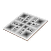 Fibonacci Squares Tegeltje (Zijkant)