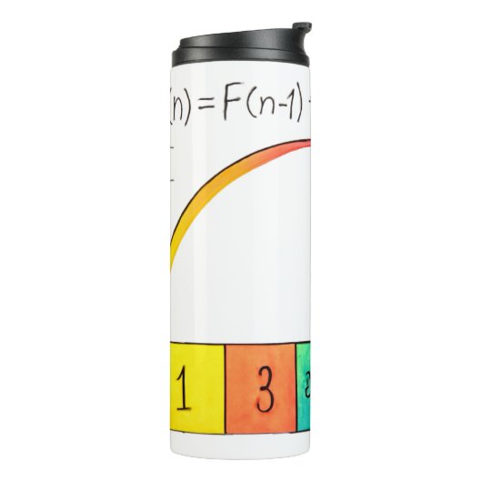 Fibonacci Thermal Tumbler Thermosbeker (Gedraaid links)