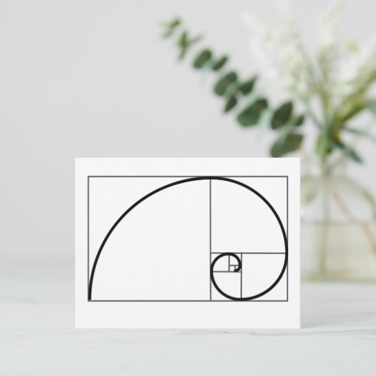 Fibonacci-verhouding Briefkaart (Staand voorkant)