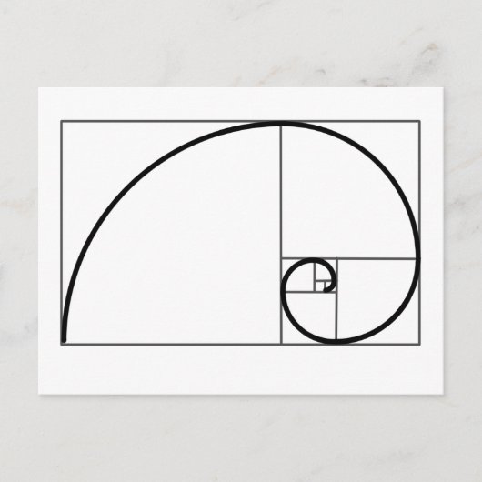 Fibonacci-verhouding Briefkaart (Voorkant)
