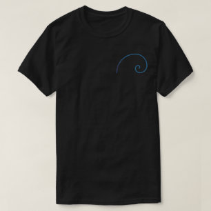 Fibonacci voor- en achterzijde Het is net zo gemak T-shirt