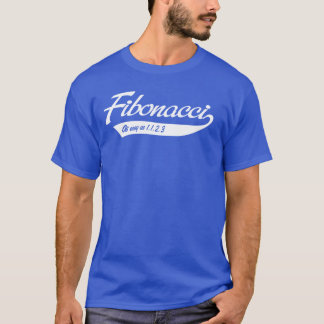 Fibonacci. Zo gemakkelijk als 1, 1, 2, 3 T-shirt