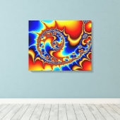 Fibonaccispikant Canvas Afdruk (Insitu (Houten vloer))