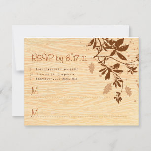 Fibre de bois avec les vignes RSVP