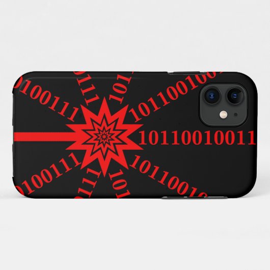 Fibre Optic Data Burst Case-Mate iPhone Case (Achterkant (horizontaal))