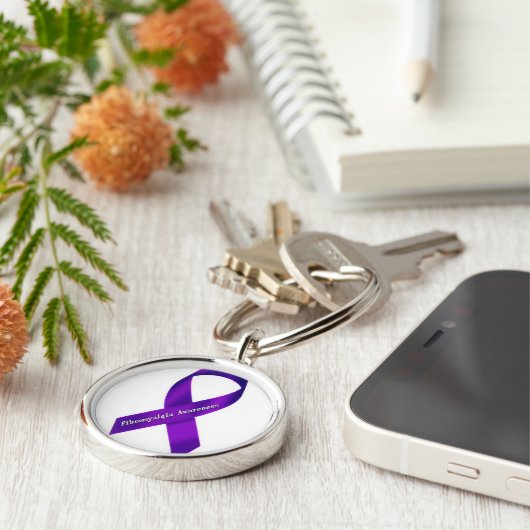 Fibro Awareness Sleutelhanger (Zijkant)